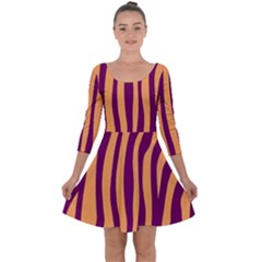 Images Ffiio,tiger Quarter Sleeve Skater Dress by nate14shop