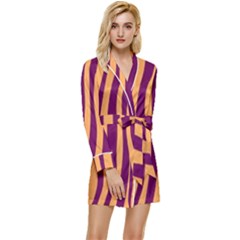 Images Ffiio,tiger Long Sleeve Satin Robe