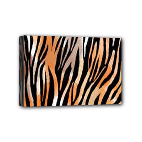 Seamless Zebra Stripe Mini Canvas 6  X 4  (stretched) by nate14shop