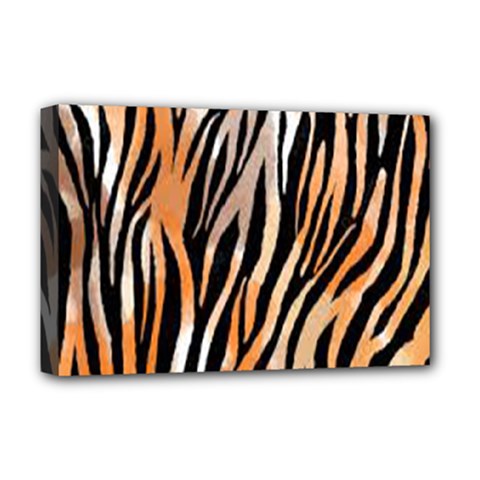 Seamless Zebra Stripe Deluxe Canvas 18  X 12  (stretched)