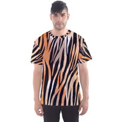 Seamless Zebra Stripe Men s Sport Mesh Tee