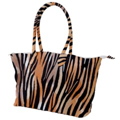 Seamless Zebra Stripe Canvas Shoulder Bag by nate14shop