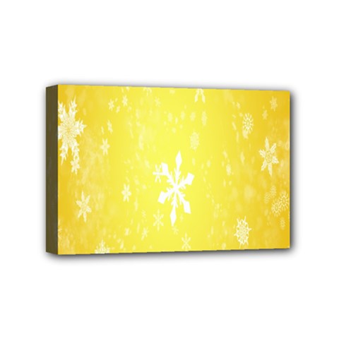 Snowflakes Mini Canvas 6  X 4  (stretched)