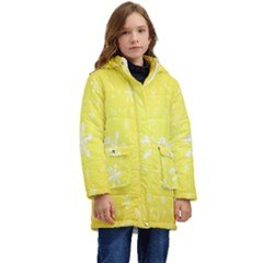 Snowflakes Kid s Hooded Longline Puffer Jacket