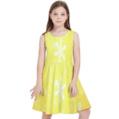 Snowflakes Kids  Skater Dress by nate14shop