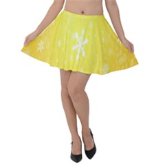 Snowflakes Velvet Skater Skirt by nate14shop