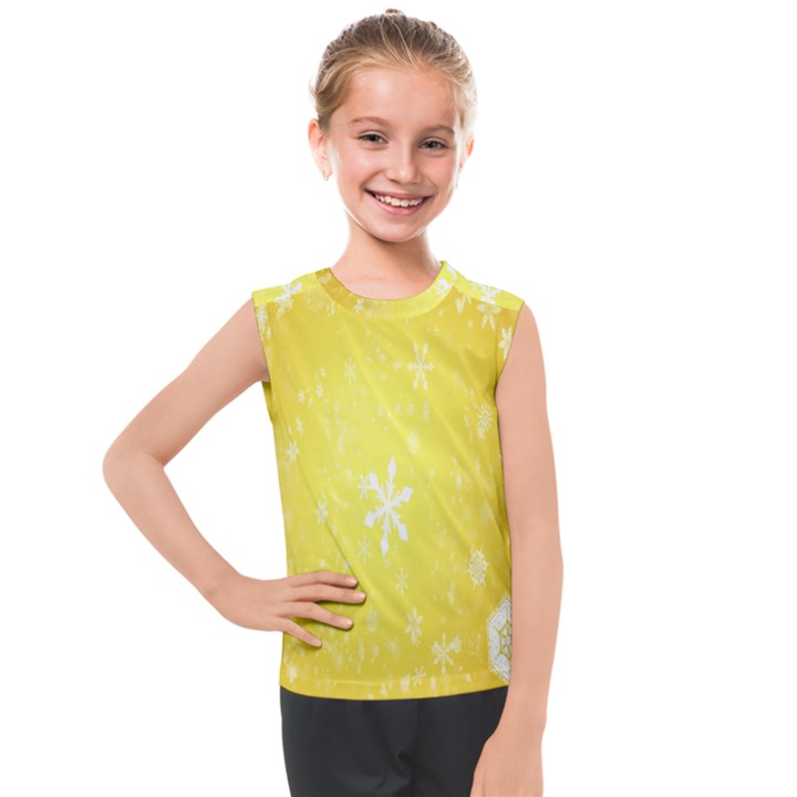 Snowflakes Kids  Mesh Tank Top