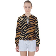 Greenhouse-fabrics-tiger-stripes Women s Tie Up Sweat by nate14shop