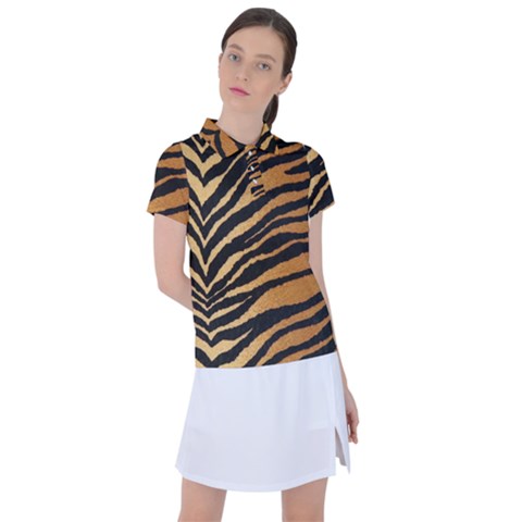 Greenhouse-fabrics-tiger-stripes Women s Polo Tee by nate14shop