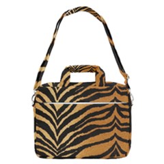 Greenhouse-fabrics-tiger-stripes Macbook Pro Shoulder Laptop Bag (large) by nate14shop