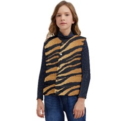 Greenhouse-fabrics-tiger-stripes Kid s Short Button Up Puffer Vest	