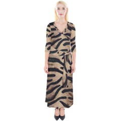 Tiger 001 Quarter Sleeve Wrap Maxi Dress by nate14shop