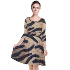 Tiger 001 Quarter Sleeve Waist Band Dress by nate14shop