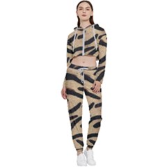 Tiger 001 Cropped Zip Up Lounge Set by nate14shop