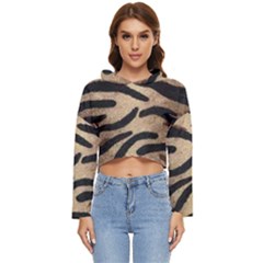 Tiger 001 Women s Lightweight Cropped Hoodie