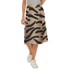 Tiger 001 Midi Panel Skirt by nate14shop