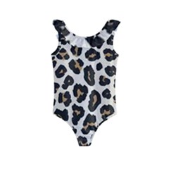 Tiger002 Kids  Frill Swimsuit