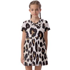 Tiger002 Kids  Asymmetric Collar Dress