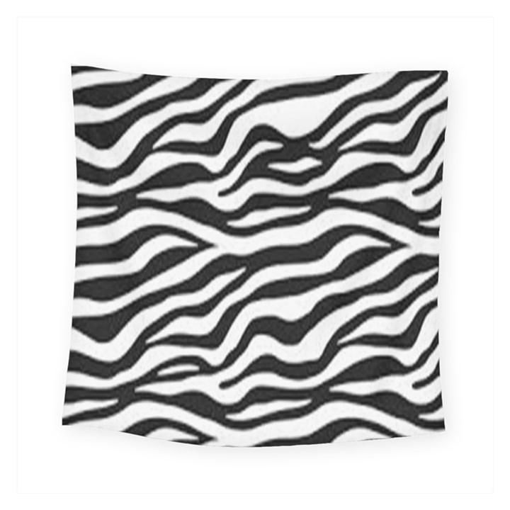 Tiger White-black 003 Jpg Square Tapestry (Small)