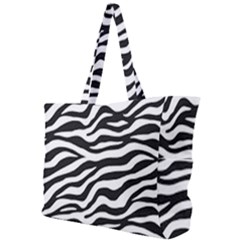 Tiger White-black 003 Jpg Simple Shoulder Bag by nate14shop