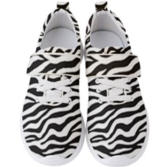 Tiger White-black 003 Jpg Men s Velcro Strap Shoes by nate14shop