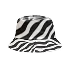 Tiger White-black 003 Jpg Inside Out Bucket Hat by nate14shop