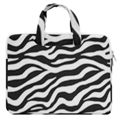 Tiger White-black 003 Jpg Macbook Pro 16  Double Pocket Laptop Bag 