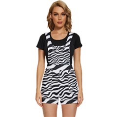 Tiger White-black 003 Jpg Short Overalls