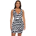 Tiger White-black 003 Jpg Draped Bodycon Dress View1