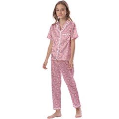 Flora Kids  Satin Short Sleeve Pajamas Set