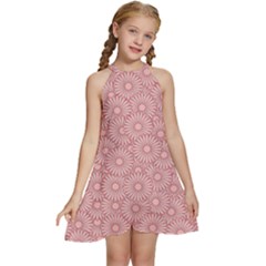 Flora Kids  Halter Collar Waist Tie Chiffon Dress