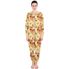 Hot-dog-pizza Onepiece Jumpsuit (ladies) by nate14shop