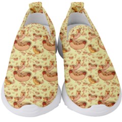 Hot-dog-pizza Kids  Slip On Sneakers by nate14shop