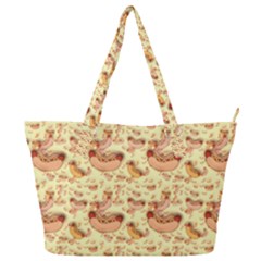 Hot-dog-pizza Full Print Shoulder Bag by nate14shop