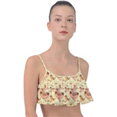 Hot-dog-pizza Frill Bikini Top by nate14shop