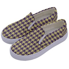 Houndstooth Kids  Canvas Slip Ons by nate14shop