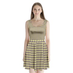 Houndstooth Split Back Mini Dress  by nate14shop