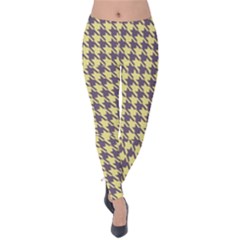 Houndstooth Velvet Leggings by nate14shop