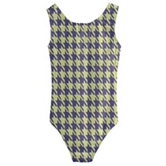 Houndstooth Kids  Cut-out Back One Piece Swimsuit