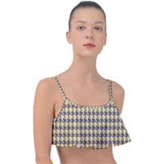 Houndstooth Frill Bikini Top by nate14shop