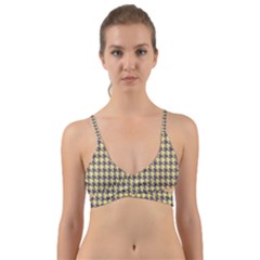 Houndstooth Wrap Around Bikini Top