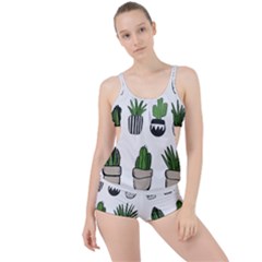 Succulents Boyleg Tankini Set  by nate14shop