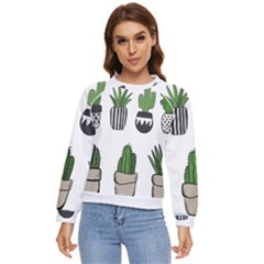 Succulents Women s Long Sleeve Raglan Tee