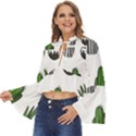 Succulents Boho Long Bell Sleeve Top View2