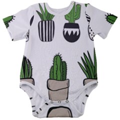 Succulents Baby Short Sleeve Onesie Bodysuit