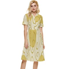 Sun Button Top Knee Length Dress by nate14shop