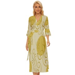 Sun Midsummer Wrap Dress by nate14shop