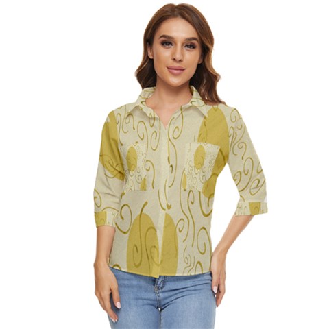 Sun Women s Quarter Sleeve Pocket Shirt by nate14shop