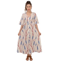 Abstract-006 Kimono Sleeve Boho Dress by nate14shop