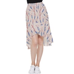 Abstract-006 Frill Hi Low Chiffon Skirt by nate14shop